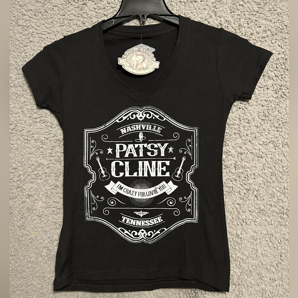 Music City Black V-Neck T-Shirt